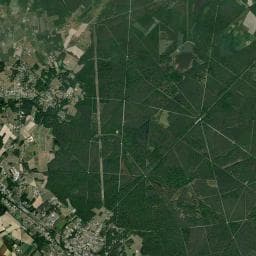 Vue aérienne des environs de Camping Seasonova Etang des Bois