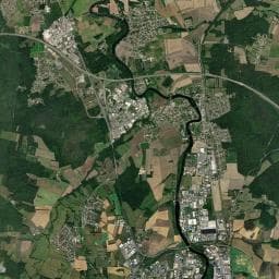 Vue aérienne des environs de L'escale de Gurgy