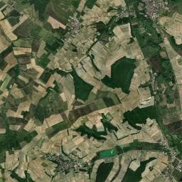 Vue aérienne des environs de Domaine Alain Geoffrey