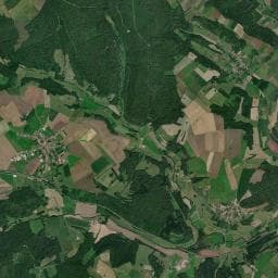 Vue aérienne des environs de CAMPING COMME CA