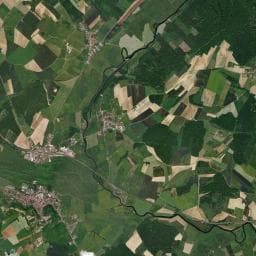 Vue aérienne des environs de Robinet cimetière