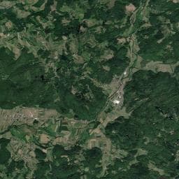 Vue aérienne des environs de Aire de camping-cars du Bois de Rochalain
