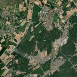 Vue aérienne des environs de Parking L’Écomusée d’Alsace