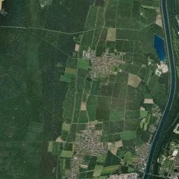 Vue aérienne des environs de Camping Béhé