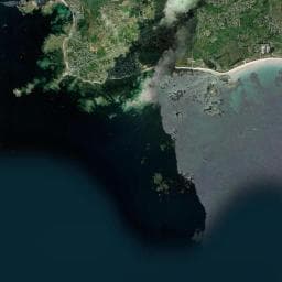 Vue aérienne des environs de Camping de la Joie