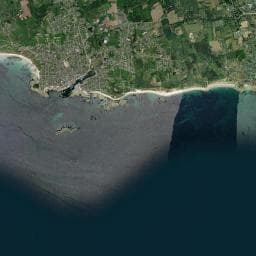 Vue aérienne des environs de Karreg Skividen