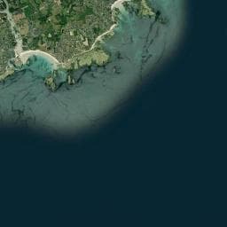 Vue aérienne des environs de Camping des Mouettes