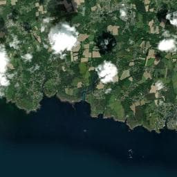 Vue aérienne des environs de Moëlan-sur-Mer