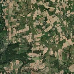 Vue aérienne des environs de Camping à la ferme du Moulin de Belle Née
