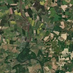 Vue aérienne des environs de Camping du Bac
