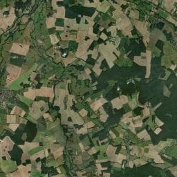 Vue aérienne des environs de Camping Le Bois Guillaume
