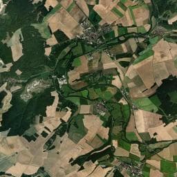 Vue aérienne des environs de La Gravière du Moulin