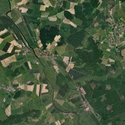 Vue aérienne des environs de Camping des grands prés - aire pour camping-car