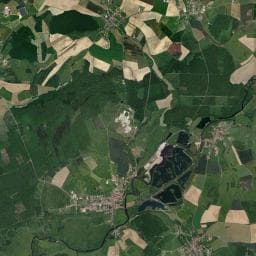 Vue aérienne des environs de Aire de camping-car à Amoncourt