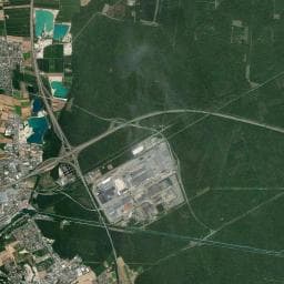 Vue aérienne des environs de Refuge/Abri — Ottmarsheim