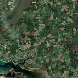 Vue aérienne des environs de Aire Riantec-Kerdurand