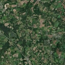 Vue aérienne des environs de La Clé des Roulottes