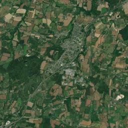 Vue aérienne des environs de Aire de camping-car à Le Cours