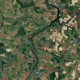 Vue aérienne des environs de Camping Port Ribouet.