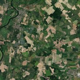 Vue aérienne des environs de Camping Le Moredena