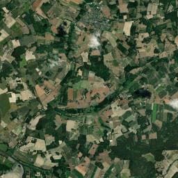Vue aérienne des environs de Camping de Mansigné