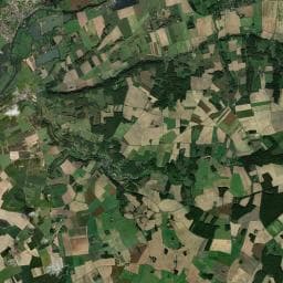 Vue aérienne des environs de Camping municipal des Chaintres