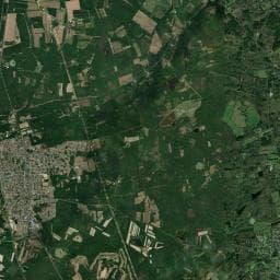 Vue aérienne des environs de Camping du Domaine du Ciran