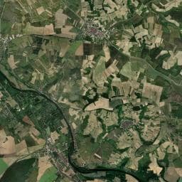 Vue aérienne des environs de Camping Les Ceriselles