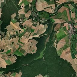 Vue aérienne des environs de Camping à Nuits