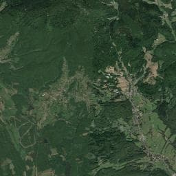 Vue aérienne des environs de Aire de camping-car à Étueffont