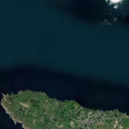Vue aérienne des environs de Camping municipal de l'île de Groix