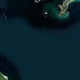 Vue aérienne des environs de Camping de la Lande