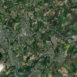 Vue aérienne des environs de Aire de camping-car à Saint-Philibert