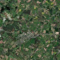 Vue aérienne des environs de Camping la Fontaine du Hallate en Morbihan