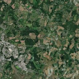 Vue aérienne des environs de Camping du Clérigo