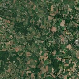 Vue aérienne des environs de La Vraie-Croix - La Gerbe de Blé