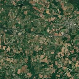 Vue aérienne des environs de Aire de camping-car à Caden