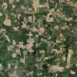Vue aérienne des environs de AIRE DE STATIONNEMENT - DERVAL