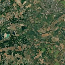 Vue aérienne des environs de Aire de service du Centre Leclerc