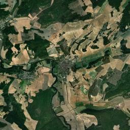 Vue aérienne des environs de Camping d'Accolay