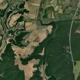 Vue aérienne des environs de Domaine de la Combe Rossignol