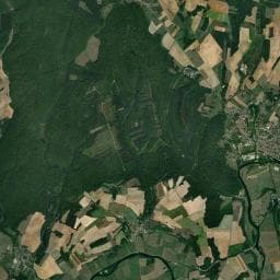 Vue aérienne des environs de Tente mini canadienne