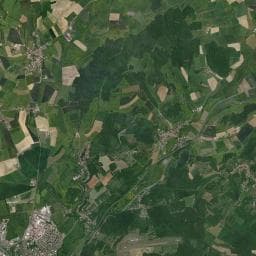 Vue aérienne des environs de La Fontaine aux Vins