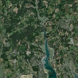 Vue aérienne des environs de Le Rosnual