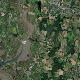 Vue aérienne des environs de Aire de camping-car de Noyalo