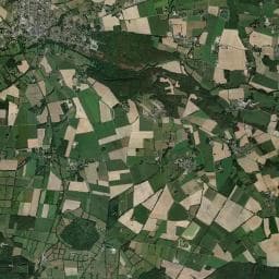 Vue aérienne des environs de Camping de l'Hermitage