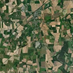 Vue aérienne des environs de AIRE DE STATIONNEMENT - ISSE