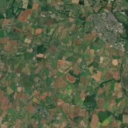 Vue aérienne des environs de Camping du Lion-d'Angers