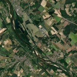 Vue aérienne des environs de Aire de services pour camping-car - Les Combles