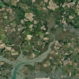 Vue aérienne des environs de Camping Brouël